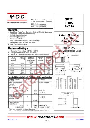 SK210-TP datasheet  